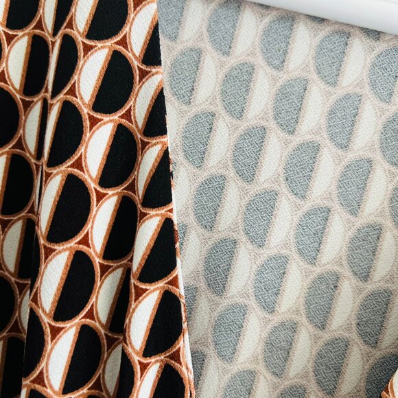 Printed Surplice Puff-Sleeve Tied Top - Picture 5 of 6